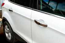 Ford Kuga/Escape 2013-2019 Chrome Door Handle Covers (4 pcs, Stainless Steel) Without Chip, OmsaLine - Italian Stainless Steel photo 1