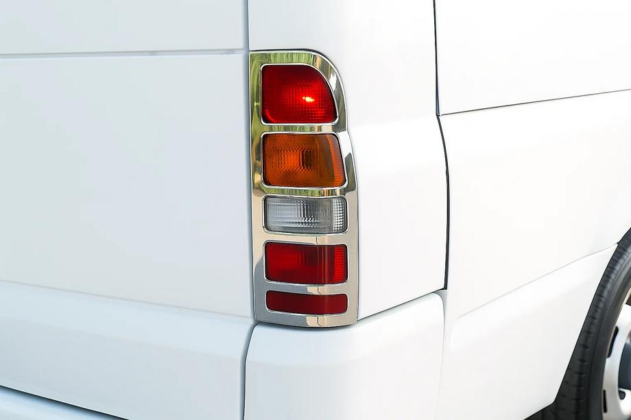 Ford Transit 2000–2014 Tail Light Covers (2 pcs, Stainless Steel) Image