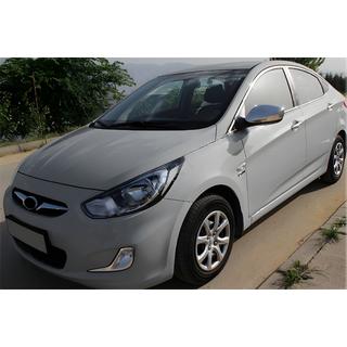 Mirror covers without indicator cutout (2 pcs) Hyundai Accent 2011-2017 photo 1