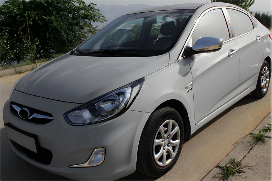 Hyundai Accent 2011-2017 Mirror covers without indicator cutout (2 pcs) Image