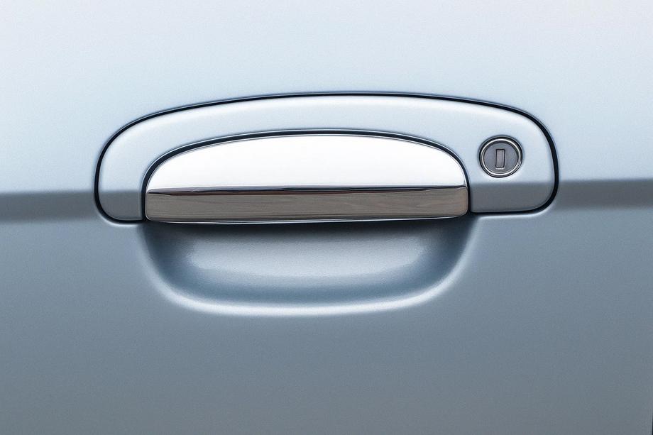 Hyundai Getz 2002- Chrome Door Handle Covers (4 pcs) Carmos - Turkish Stainless Steel Image