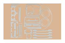 Chevrolet Aveo T200 2002-2008 Interior Trim Covers Dark Wood photo 2