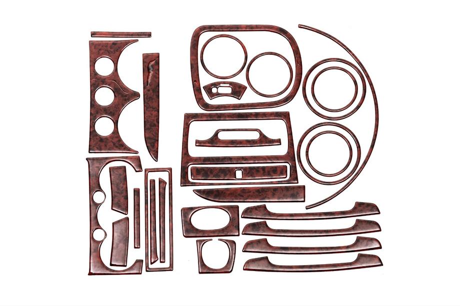 Chevrolet Aveo T200 2002-2008 Interior Trim Covers Dark Wood Image