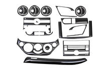 Chevrolet Aveo T250 2005-2011 Dashboard Trim Covers (Large Set) Aluminum photo 3