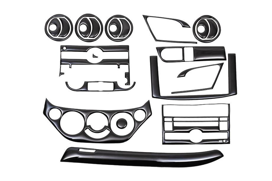 Chevrolet Aveo T250 2005-2011 Dashboard Trim Covers (Large Set) Photo 3