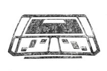 Citroen C-4 Picasso 2006-2013 Dashboard Trim Covers Aluminum photo 3
