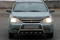 Chevrolet Lacetti 2003-2024 Front bull bar WT003 (60 mm, stainless steel) photo 2