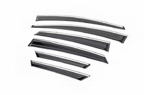 Ford Focus III 2011-2017 Chrome Window Deflectors (6 pcs, Sunflex) Wagon photo 4
