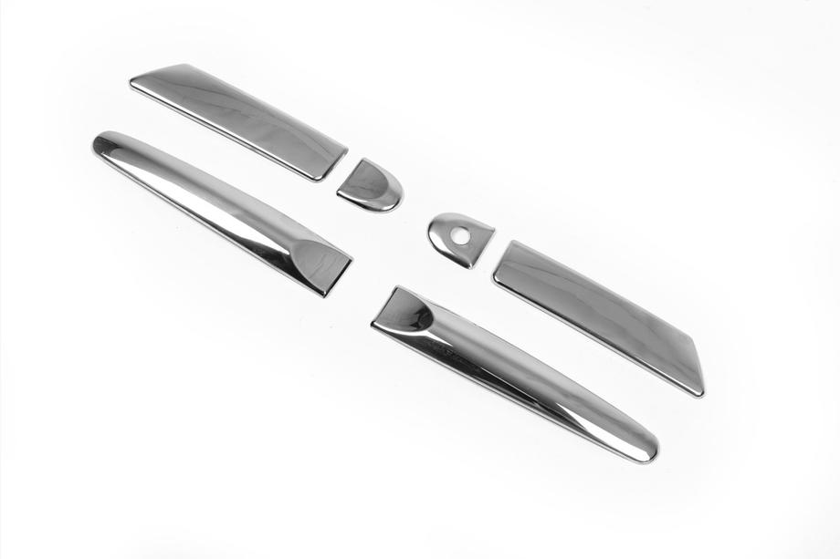 Nissan Juke 2010-2019 Chrome Door Handle Covers (4 pcs) Without Chip, Carmos - Turkish Steel Photo 9