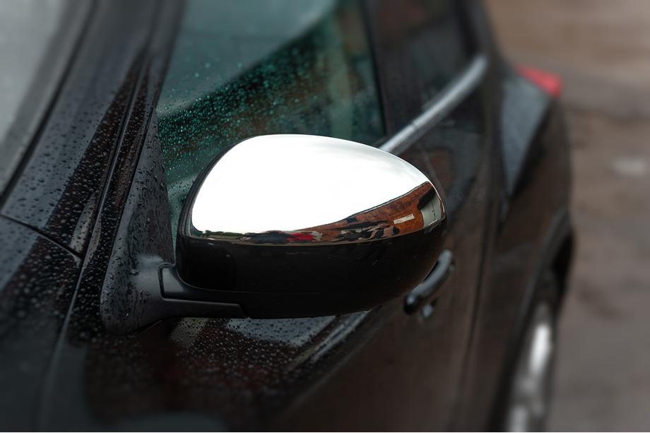 Nissan Juke 2010-2019 Chrome Mirror Covers 2010-2014 (2 pcs, Stainless Steel) Carmos - Turkish Steel Image