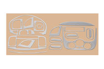 Hyundai Accent 2006-2010 Dashboard Trim Covers Aluminum photo 3