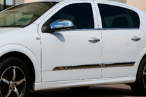 Opel Astra H 2004-2013 Door Mouldings Stainless Steel (4 pcs) Hatchback, Carmos - Turkish Steel photo 1