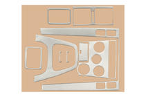 Hyundai Tucson JM 2004- Dashboard Trim Covers (assorted) Aluminum photo 3