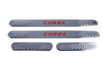 Opel Corsa C 2000-2006 Door Sill Protectors Carmos V1 (4 pcs, Stainless Steel) photo 2