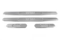Opel Corsa D 2007-2014 Door Sill Protectors OmsaLine Stainless Steel photo 2