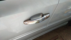 Opel Vectra C 2002-2008 Chrome Door Handle Covers (4 pcs, Stainless Steel) OmsaLine - Italian Stainless Steel photo 8