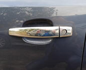 Opel Vectra C 2002-2008 Chrome Door Handle Covers (4 pcs, Stainless Steel) OmsaLine - Italian Stainless Steel photo 3