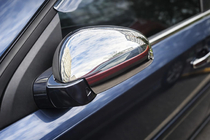 Opel Vectra C 2002-2008 Mirror Covers (2 pcs, Stainless Steel) OmsaLine - Italian Stainless Steel photo 1