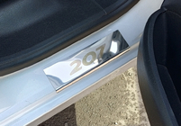 Peugeot 207 2006–2014 Carmos Door Sill Protectors (4 pcs, Stainless Steel) photo 2