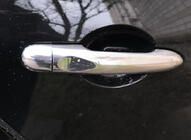 Renault Fluence 2009-2016 Chrome Door Handle Covers (4 pcs, Stainless Steel) Without Chip, Carmos - Turkish Steel photo 1