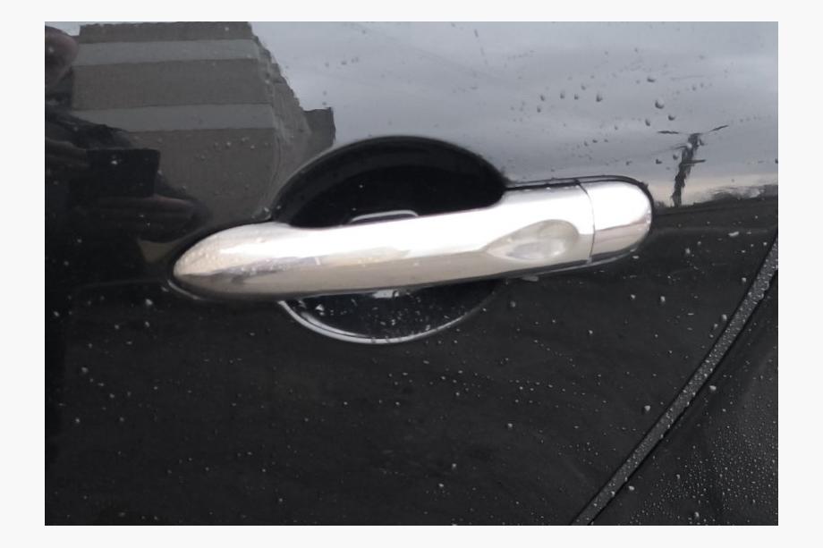 Renault Fluence 2009-2016 Chrome Door Handle Covers (4 pcs, Stainless Steel) Without Chip, OmsaLine - Italian Stainless Steel Photo 4
