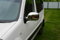 Renault Kangoo 1998-2008 Chrome Mirror Covers (2004-2008, 2 pcs) photo 3