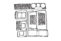 Skoda Octavia II A5 2006-2010 Interior Trim Covers Aluminum photo 5