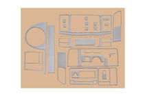 Volkswagen T5 2010-2015 Dashboard Trim Covers Aluminum photo 8