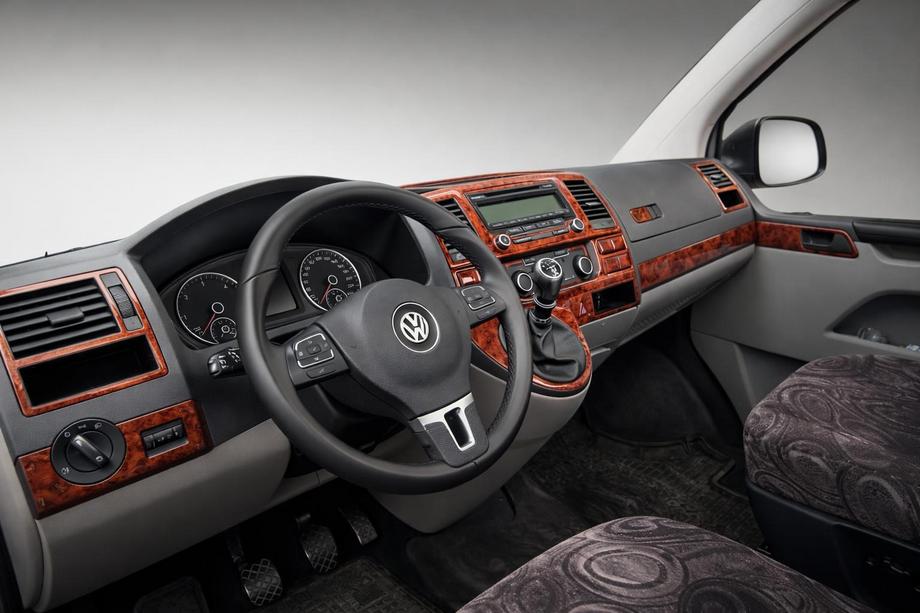 Volkswagen T5 2010-2015 Dashboard Trim Covers Aluminum Image