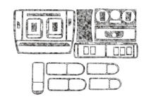 Volkswagen Passat B5 1997-2005 Dashboard Trim Covers 96-04 Carbon photo 2