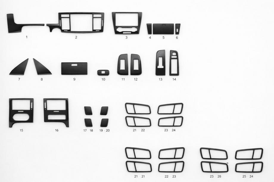 Chevrolet Epica 2006-2014 Interior Trim Covers (kit-1) Walnut Image