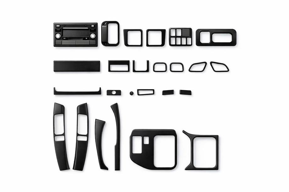 Toyota Land Cruiser Prado 120 2002-2009 Car Interior Trim Panels Aluminum Image