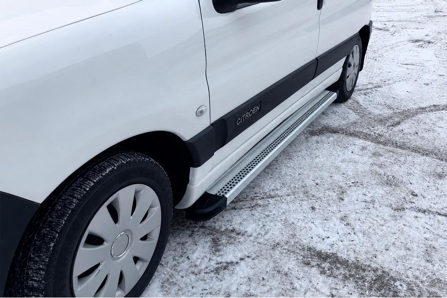 Citroen Berlingo 1996-2008 Side Steps Maya V2 (2 pcs, Aluminum) Image