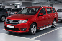 Dacia Logan MCV 2013-2020 Side Steps Maya V2 (2 pcs, Aluminum) photo 1
