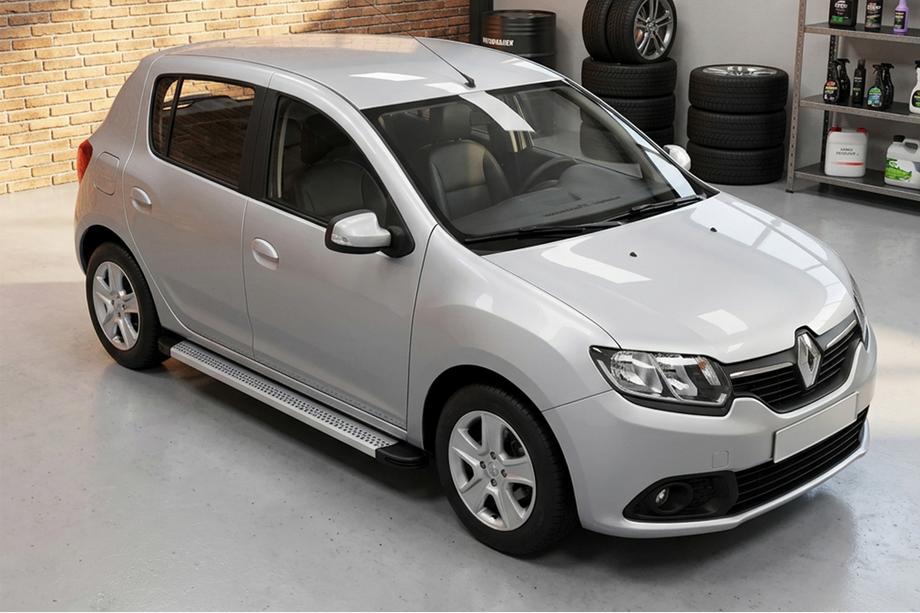 Dacia Sandero 2013-2020 Side Steps Maya V2 (2 pcs, Aluminum) Image
