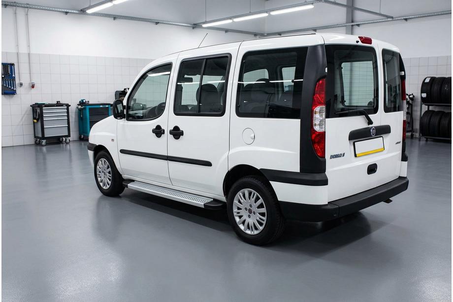 Fiat Doblo I 2001-2005 Side Steps Maya V2 (2 pcs, Aluminum) Image