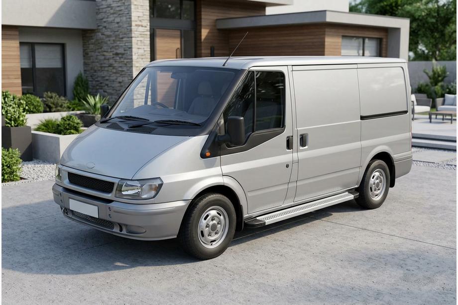Ford Transit 2000–2014 Side Steps Maya V2 (2 pcs, Aluminum) L3/L4 (long) Image