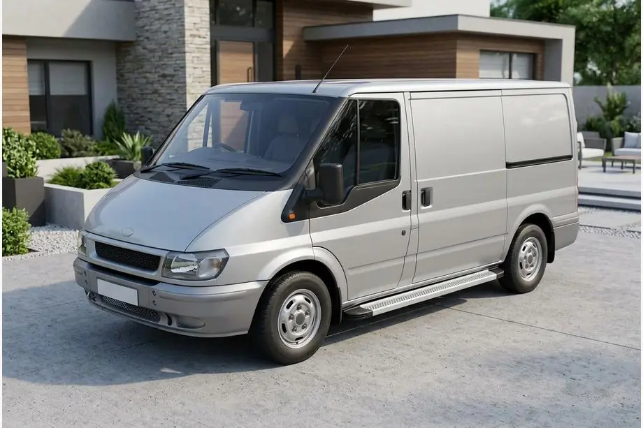 Ford Transit 2000–2014 Side Steps Maya V2 (2 pcs, Aluminum) Image