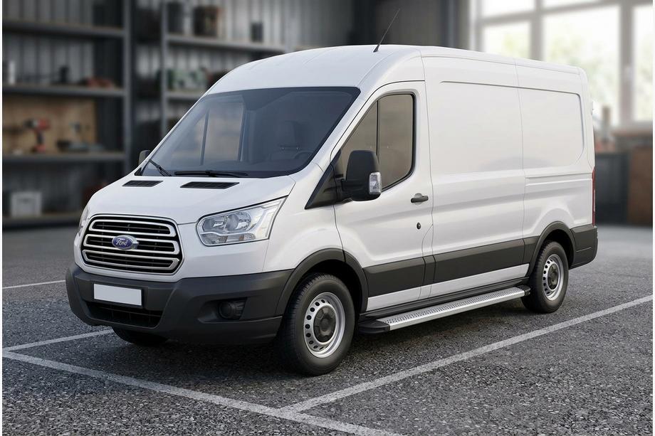 Ford Transit 2014- Side Steps Maya V2 (2 pcs, Aluminum) Image