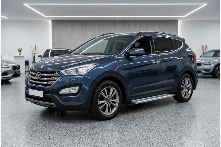Hyundai Santa Fe 3 2012-2018 Side Steps Maya V2 (2 pcs, Aluminum) Image