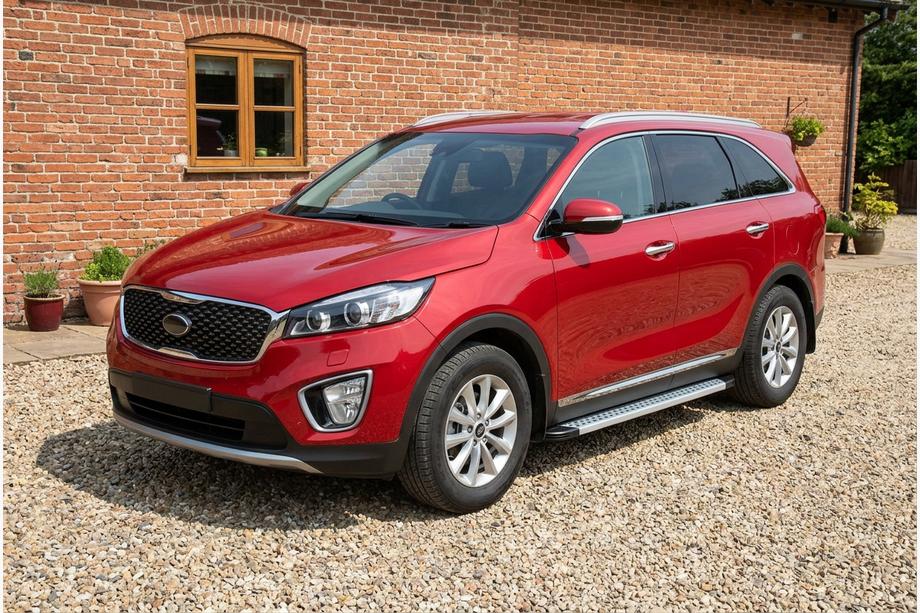 Kia Sorento III UM 2014-2020 Side Steps Maya V2 (2 pcs, Aluminum) Photo 1