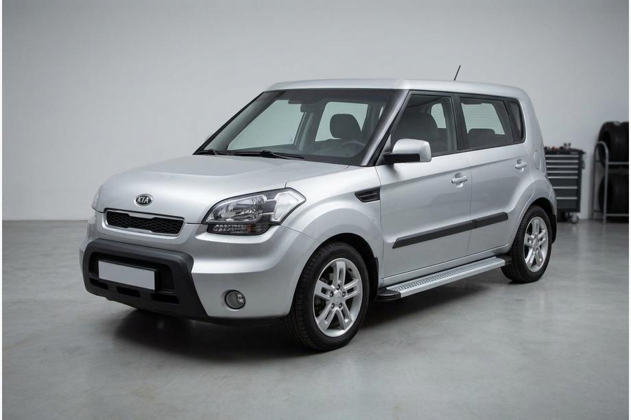 Kia Soul I 2008-2013 Side Steps Maya V2 (2 pcs, Aluminum) Image
