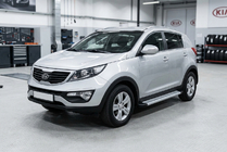 Kia Sportage 2010-2015 Side Steps Maya V2 (2 pcs, Aluminum) photo 1
