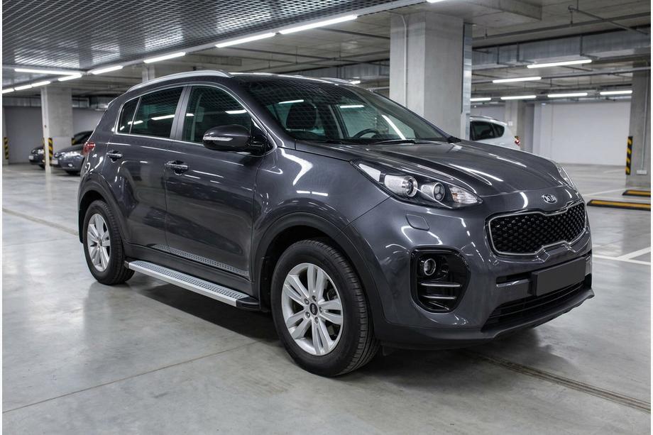 Kia Sportage 2015-2021 Side Steps Maya V2 (2 pcs, Aluminum) Image