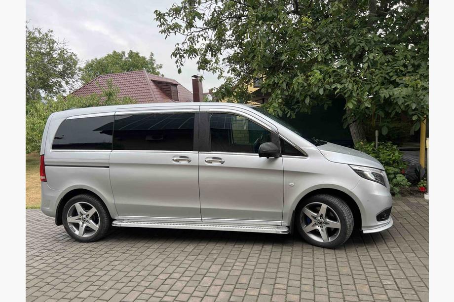 Mercedes Vito/V-class W447 2014- Side Steps Maya V2 (2 pcs, Aluminum) Long (ExtraLong) Photo 2