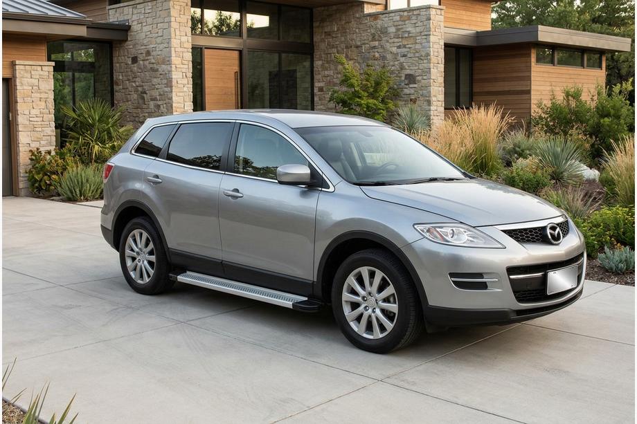 Mazda CX-9 2007-2016 Side Steps Maya V2 (2 pcs, Aluminum) Image