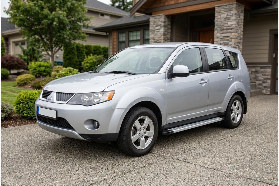 Mitsubishi Outlander 2006-2012 Side Steps Maya V2 (2 pcs, Aluminum) Image