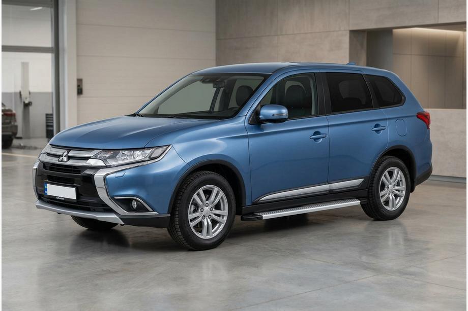 Mitsubishi Outlander 2012-2021 Side Steps Maya V2 (2 pcs, Aluminum) Image