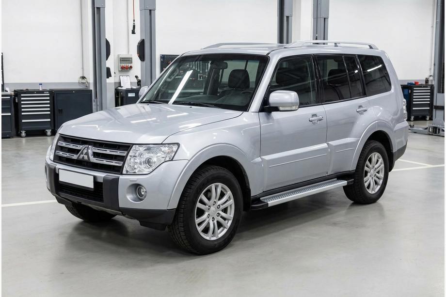 Mitsubishi Pajero Wagon IV 2006-2021 Side Steps Maya V2 (2 pcs, Aluminum) Image