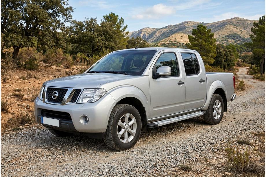 Nissan Navara 2006-2015 Side Steps Maya V2 (2 pcs, Aluminum) Image